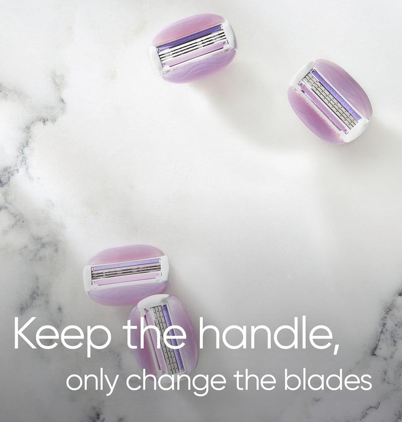 عبوات شفرات حلاقة جيليت فينوس كومفورت جلايد بريز النسائية، عبوة من 4 قطع في علبة واحدة - Image 2